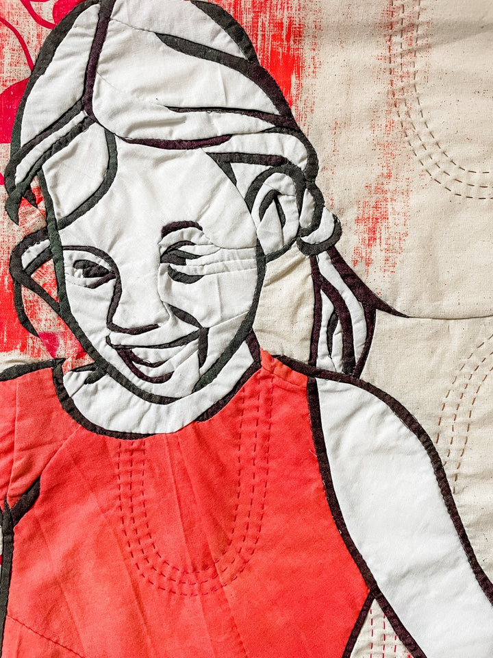 They Sing Among the Branches: a textile artwork