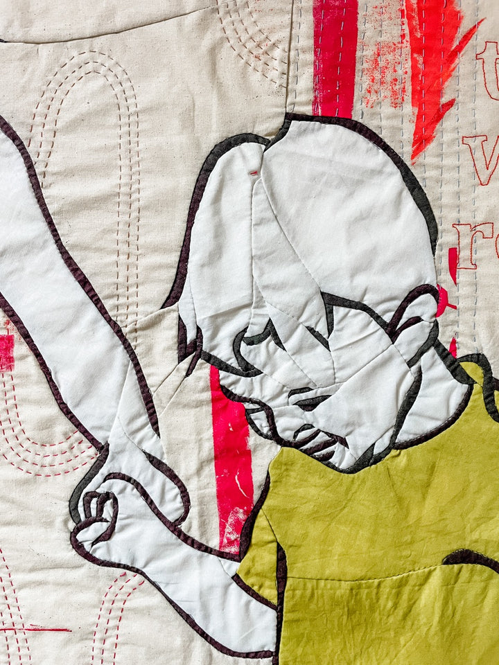 They Sing Among the Branches: a textile artwork