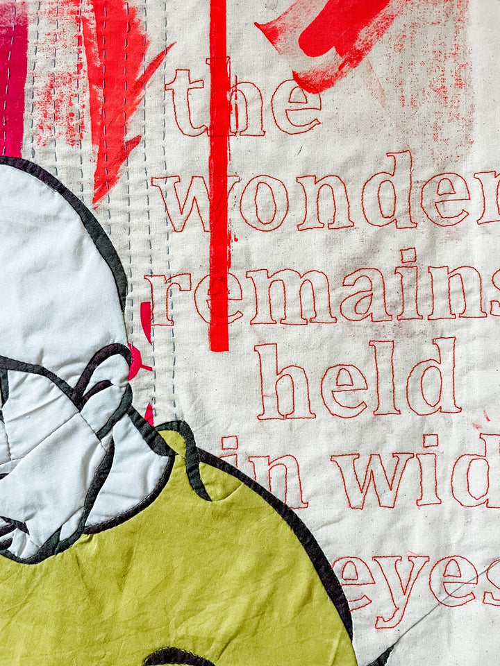 They Sing Among the Branches: a textile artwork